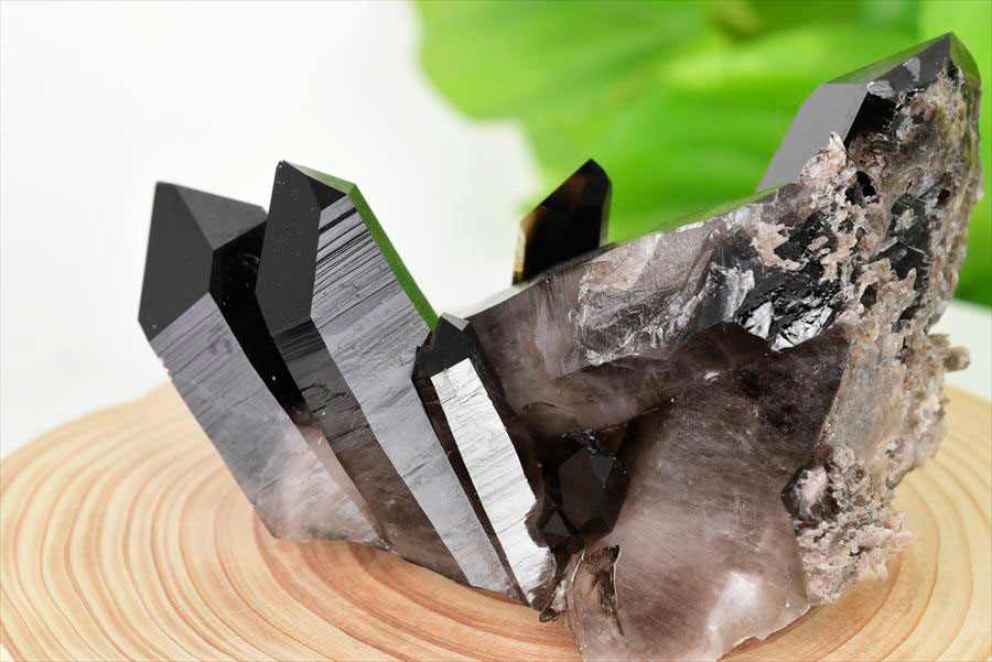 アーカンソー産　黒水晶クラスター　Arkansas　スモーキークォーツ　原石　結晶　クラスター　浄化　置物　天然石　パワーストーン