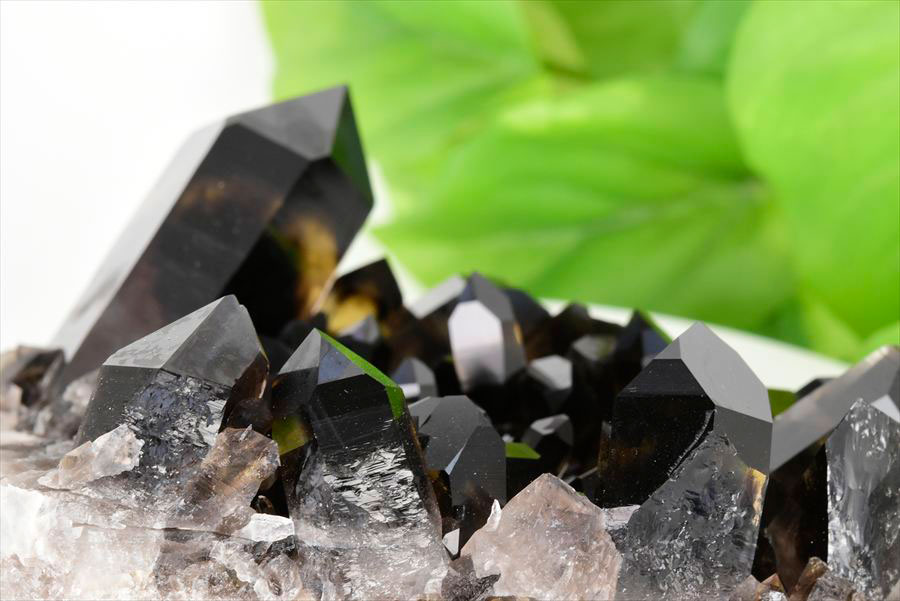 アーカンソー産　黒水晶クラスター　Arkansas　スモーキークォーツ　原石　結晶　クラスター　浄化　置物　天然石　パワーストーン