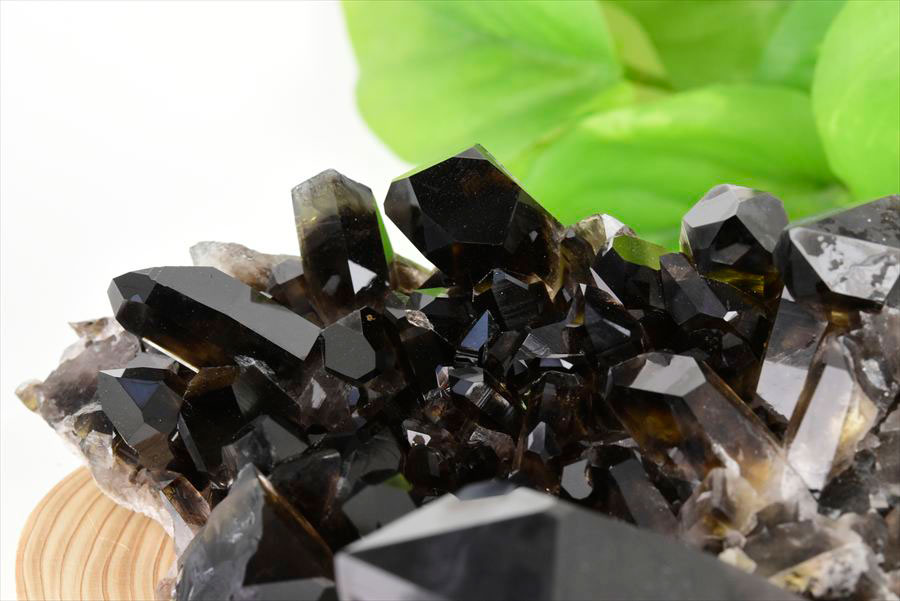 アーカンソー産　黒水晶クラスター　Arkansas　スモーキークォーツ　原石　結晶　クラスター　浄化　置物　天然石　パワーストーン