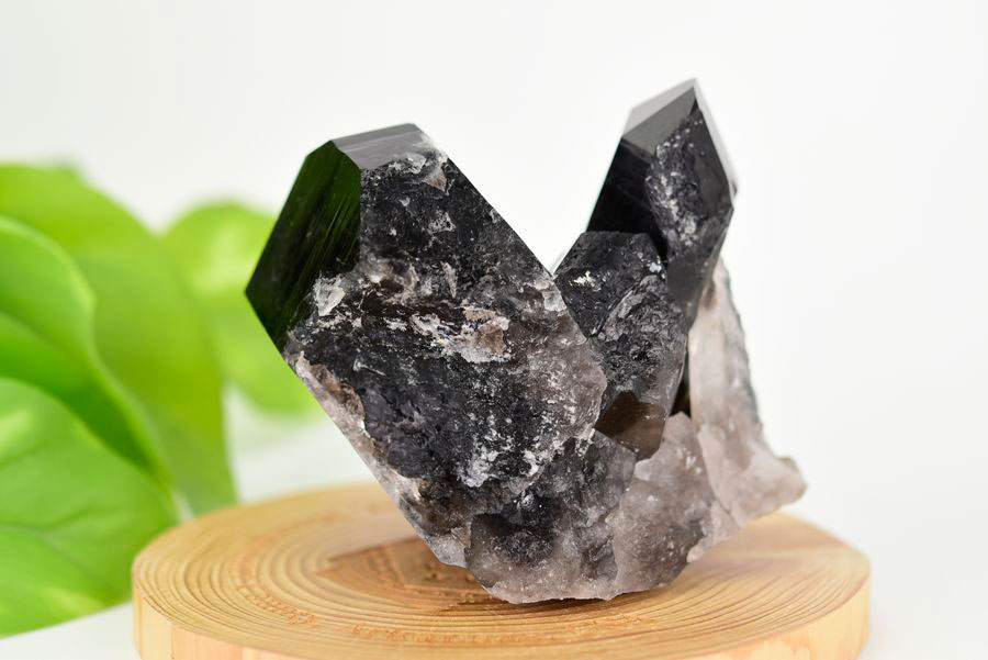 アーカンソー産　黒水晶クラスター　Arkansas　スモーキークォーツ　原石　結晶　クラスター　浄化　置物　天然石　パワーストーン
