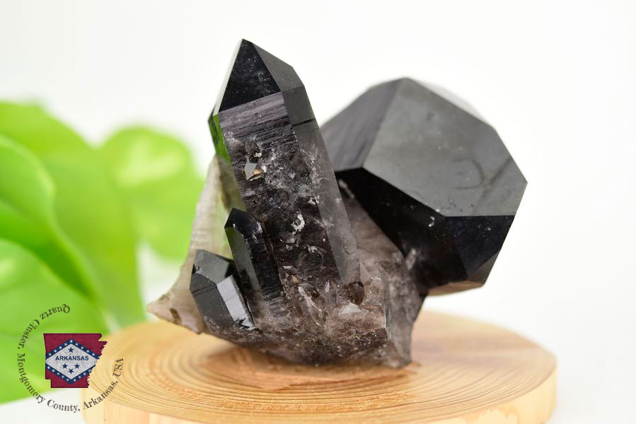 アーカンソー産　黒水晶クラスター　Arkansas　スモーキークォーツ　原石　結晶　クラスター　浄化　置物　天然石　パワーストーン