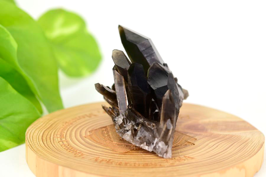 アーカンソー産　黒水晶クラスター　Arkansas　スモーキークォーツ　原石　結晶　クラスター　浄化　置物　天然石　パワーストーン