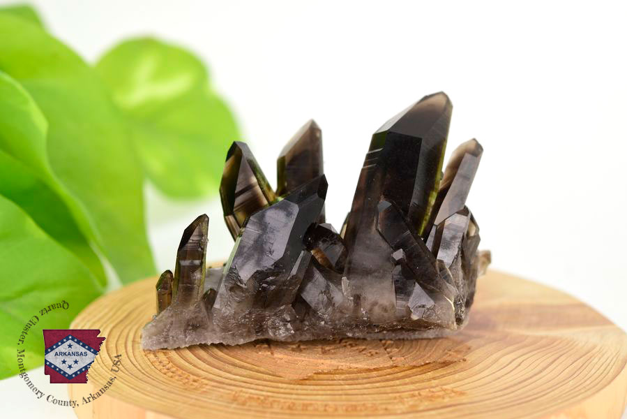 アーカンソー産　黒水晶クラスター　Arkansas　スモーキークォーツ　原石　結晶　クラスター　浄化　置物　天然石　パワーストーン