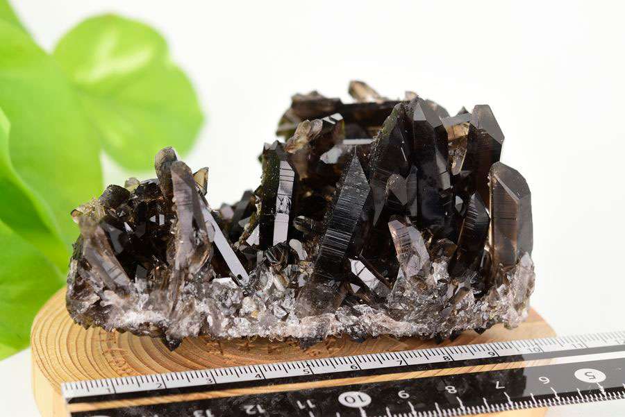 アーカンソー産　黒水晶クラスター　Arkansas　スモーキークォーツ　原石　結晶　クラスター　浄化　置物　天然石　パワーストーン