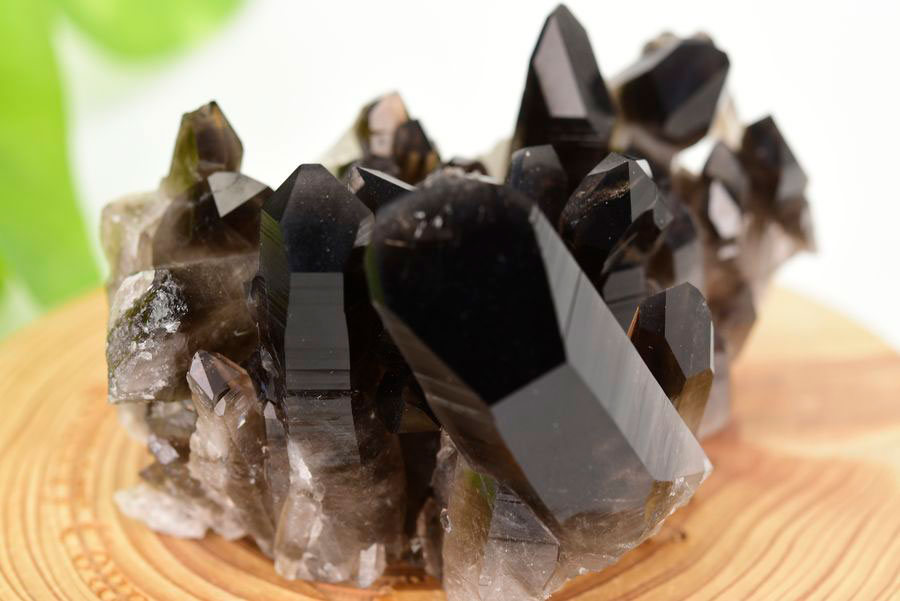アーカンソー産　黒水晶クラスター　Arkansas　スモーキークォーツ　原石　結晶　クラスター　浄化　置物　天然石　パワーストーン