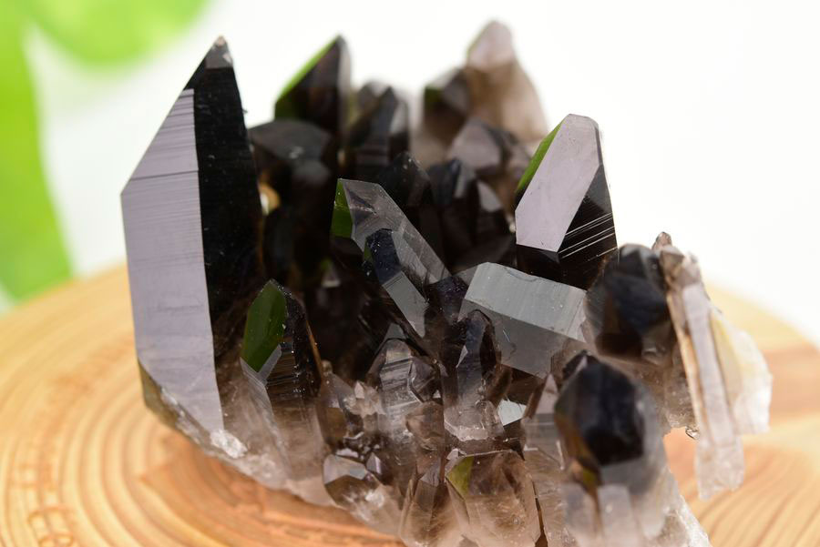 アーカンソー産　黒水晶クラスター　Arkansas　スモーキークォーツ　原石　結晶　クラスター　浄化　置物　天然石　パワーストーン
