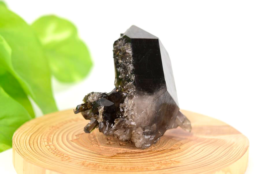 アーカンソー産　黒水晶クラスター　Arkansas　スモーキークォーツ　原石　結晶　クラスター　浄化　置物　天然石　パワーストーン
