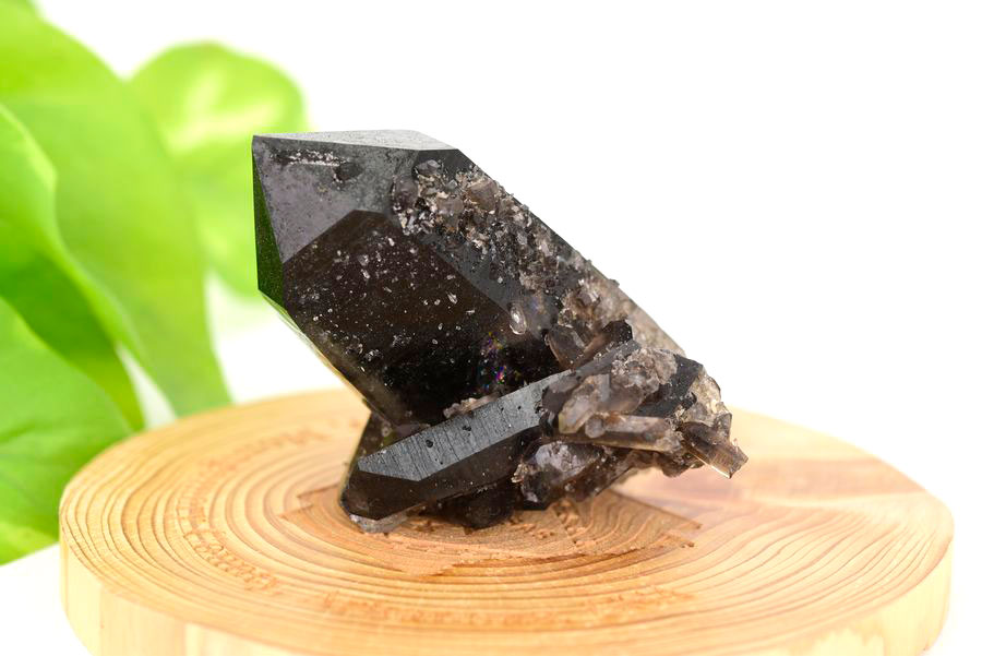 アーカンソー産　黒水晶クラスター　Arkansas　スモーキークォーツ　原石　結晶　クラスター　浄化　置物　天然石　パワーストーン