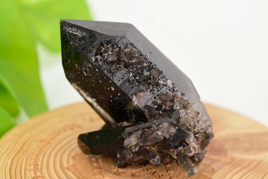アーカンソー産　黒水晶クラスター　Arkansas　スモーキークォーツ　原石　結晶　クラスター　浄化　置物　天然石　パワーストーン