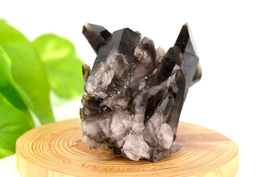 アーカンソー産　黒水晶クラスター　Arkansas　スモーキークォーツ　原石　結晶　クラスター　浄化　置物　天然石　パワーストーン