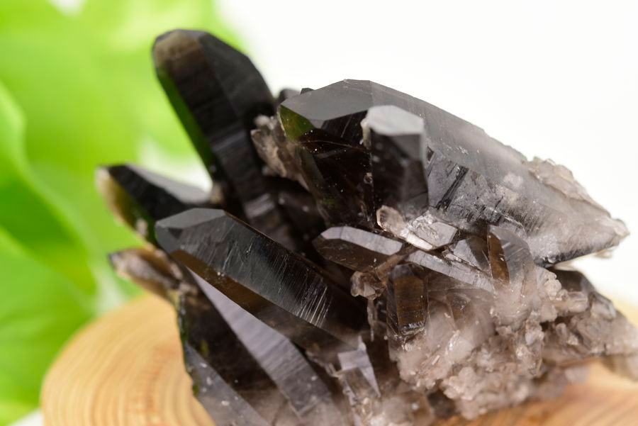 アーカンソー産　黒水晶クラスター　Arkansas　スモーキークォーツ　原石　結晶　クラスター　浄化　置物　天然石　パワーストーン