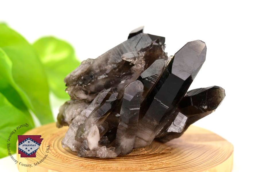 アーカンソー産　黒水晶クラスター　Arkansas　スモーキークォーツ　原石　結晶　クラスター　浄化　置物　天然石　パワーストーン