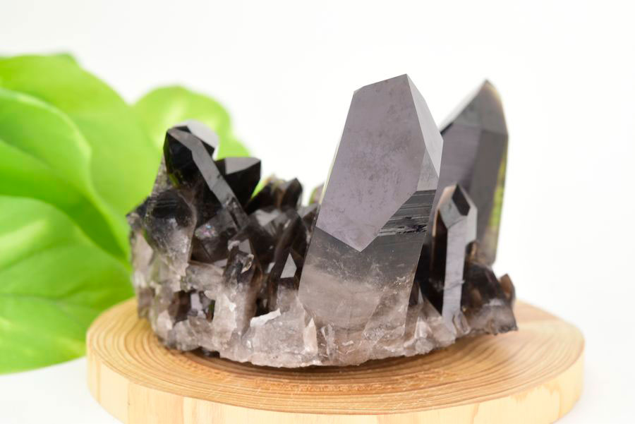 アーカンソー産　黒水晶クラスター　Arkansas　スモーキークォーツ　原石　結晶　クラスター　浄化　置物　天然石　パワーストーン