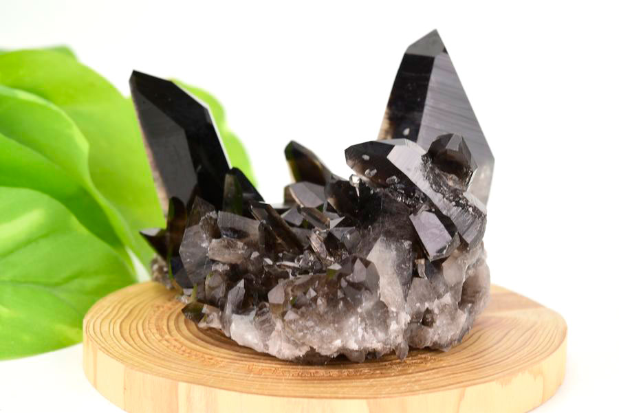 アーカンソー産　黒水晶クラスター　Arkansas　スモーキークォーツ　原石　結晶　クラスター　浄化　置物　天然石　パワーストーン