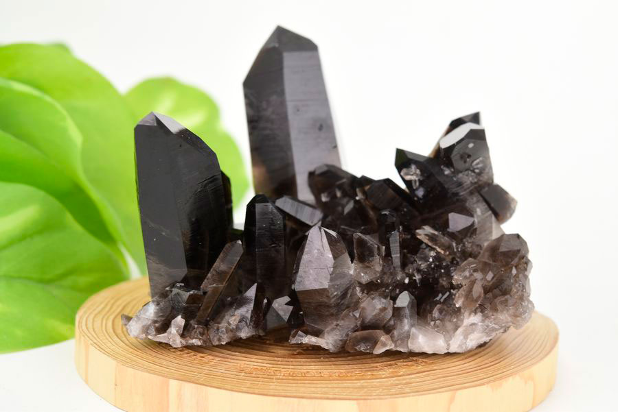 アーカンソー産　黒水晶クラスター　Arkansas　スモーキークォーツ　原石　結晶　クラスター　浄化　置物　天然石　パワーストーン