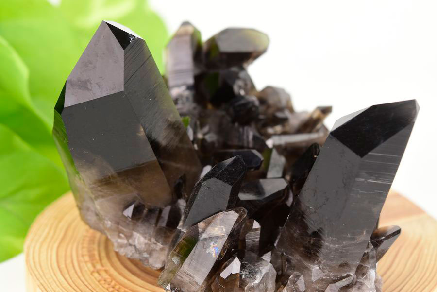 アーカンソー産　黒水晶クラスター　Arkansas　スモーキークォーツ　原石　結晶　クラスター　浄化　置物　天然石　パワーストーン