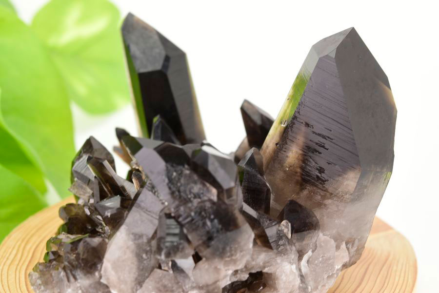 アーカンソー産　黒水晶クラスター　Arkansas　スモーキークォーツ　原石　結晶　クラスター　浄化　置物　天然石　パワーストーン
