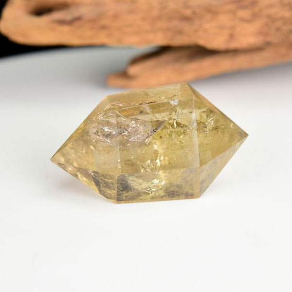 レインボーシトリン　虹入り　黄水晶　ダブルポイント　両剣　DT　天然石　パワーストーン