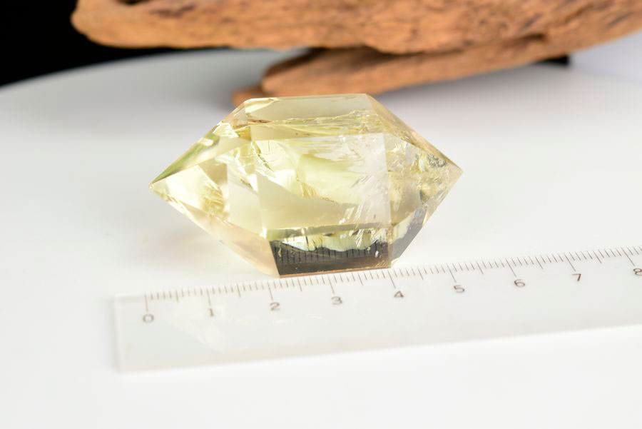レインボーシトリン　虹入り　黄水晶　ダブルポイント　両剣　DT　天然石　パワーストーン