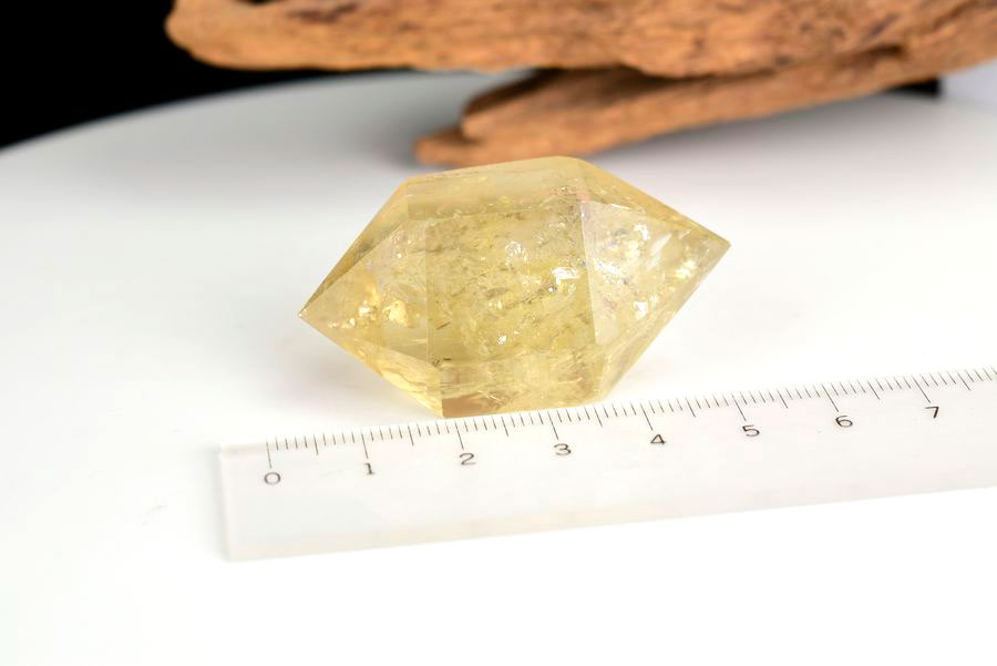 レインボーシトリン　虹入り　黄水晶　ダブルポイント　両剣　DT　天然石　パワーストーン