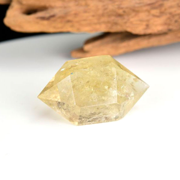 レインボーシトリン　虹入り　黄水晶　ダブルポイント　両剣　DT　天然石　パワーストーン