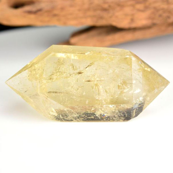 レインボーシトリン　虹入り　黄水晶　ダブルポイント　両剣　DT　天然石　パワーストーン