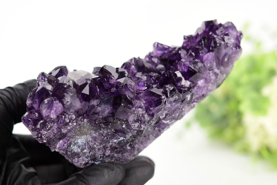 アメジスト　紫水晶　クラスター　原石　ウルグアイ産アメジスト　アルティガス　Artigas Uruguay　インテリア　浄化　置物　カットベース　天然石　パワーストーン