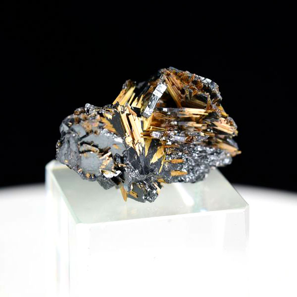 ゴールドルチル　クラスター　鉱物　原石　針状結晶　針のみ　むき出し　置物　天然石　パワーストーン