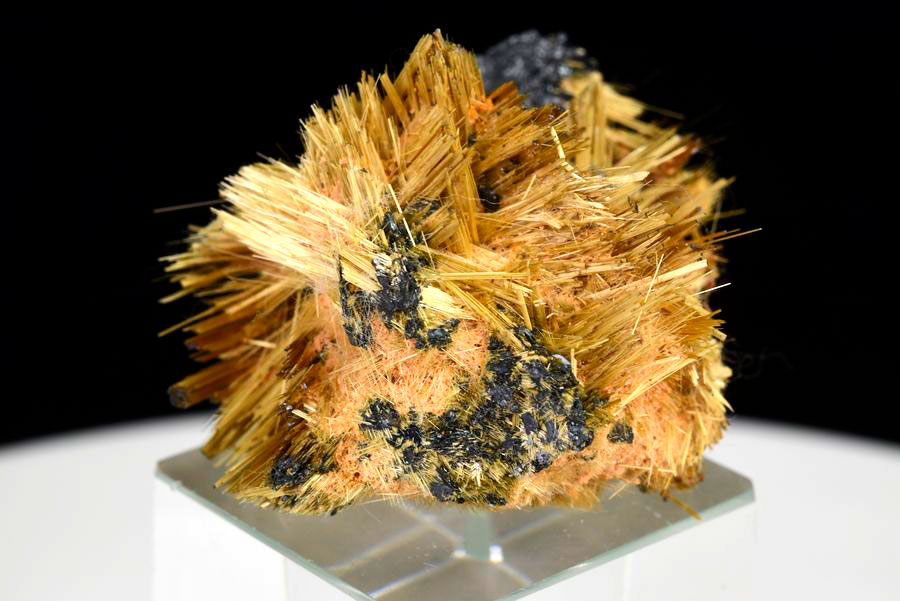 ゴールドルチル　クラスター　鉱物　原石　針状結晶　針のみ　むき出し　置物　天然石　パワーストーン