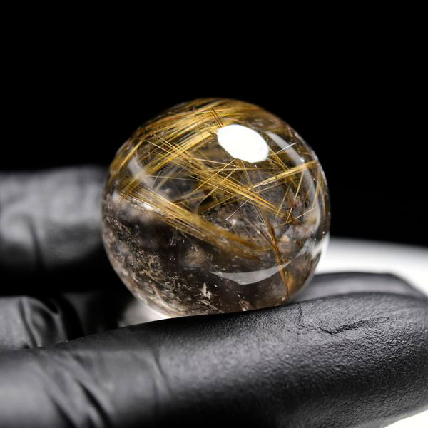 ゴールドルチル　ルチルクォーツ　金針水晶　丸玉　穴なし　金運　財運　スフィア　天然石　パワーストーン