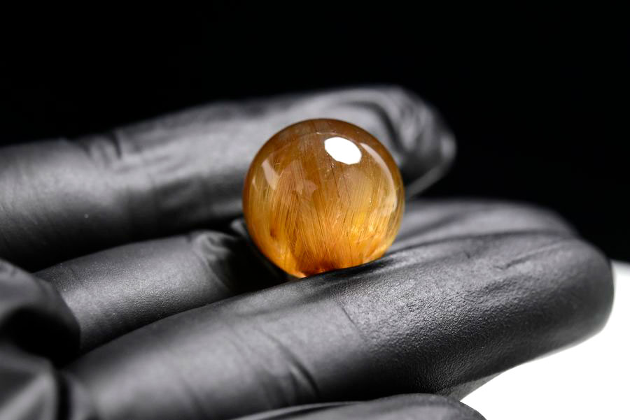 ゴールドルチル　ルチルクォーツ　金針水晶　丸玉　穴なし　金運　財運　スフィア　天然石　パワーストーン