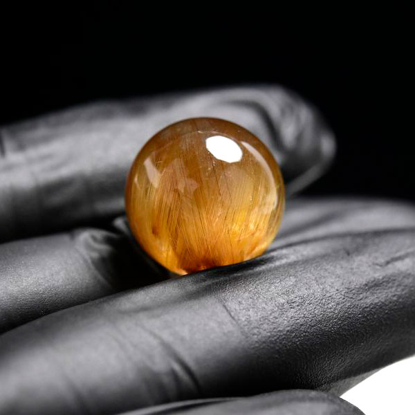 ゴールドルチル　ルチルクォーツ　金針水晶　丸玉　穴なし　金運　財運　スフィア　天然石　パワーストーン