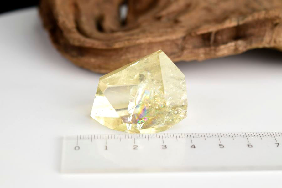 レインボーシトリン　虹入り　黄水晶　ダブルポイント　両剣　DT　天然石　パワーストーン
