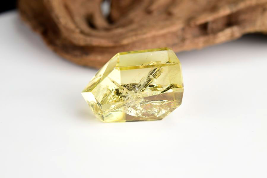 レインボーシトリン　虹入り　黄水晶　ダブルポイント　両剣　DT　天然石　パワーストーン