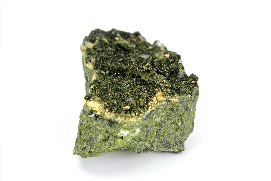 トルコ　ハッカリ産　エピソードクォーツ　Epidote with Quartz　緑簾石　水晶　クラスター　原石　鉱物