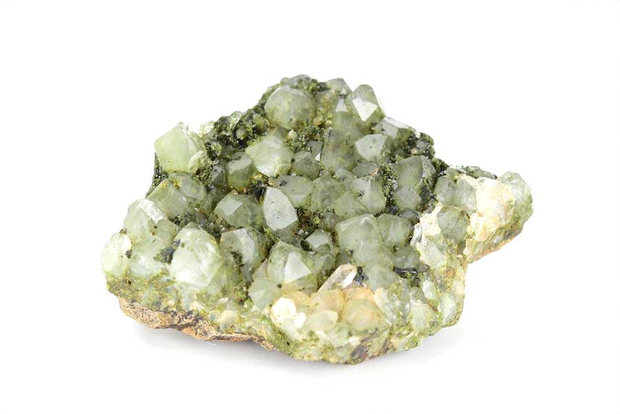 トルコ　ハッカリ産　エピソードクォーツ　Epidote with Quartz　緑簾石　水晶　クラスター　原石　鉱物