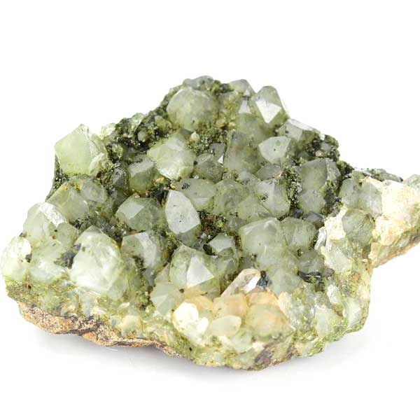 トルコ　ハッカリ産　エピソードクォーツ　Epidote with Quartz　緑簾石　水晶　クラスター　原石　鉱物