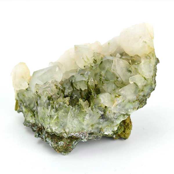 トルコ　ハッカリ産　エピソードクォーツ　Epidote with Quartz　緑簾石　水晶　クラスター　原石　鉱物