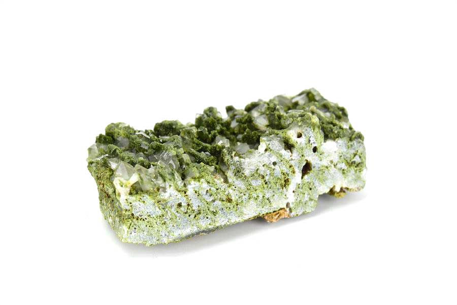 トルコ　ハッカリ産　エピソードクォーツ　Epidote with Quartz　緑簾石　水晶　クラスター　原石　鉱物