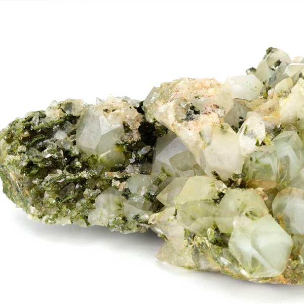 トルコ　ハッカリ産　エピソードクォーツ　Epidote with Quartz　緑簾石　水晶　クラスター　原石　鉱物