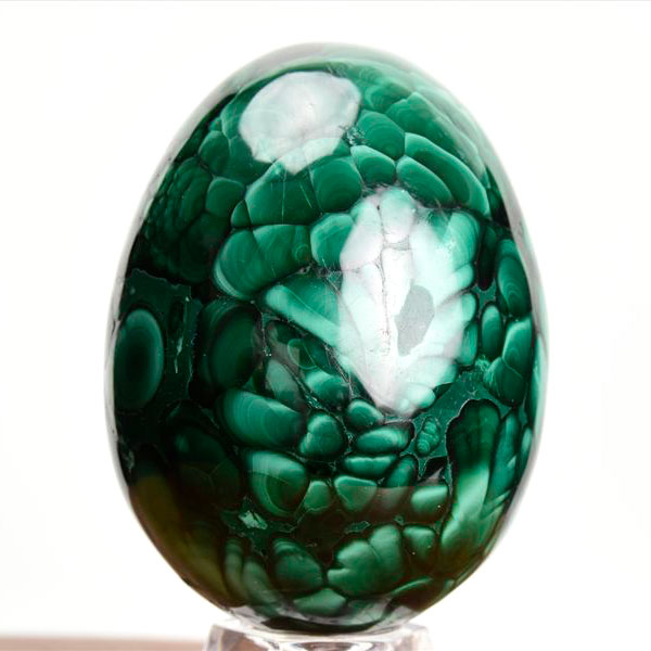 コンゴ産 マラカイト孔雀石 Malachite 卵 エッグ 置物 マーブル 磨き 天然石 パワーストーン