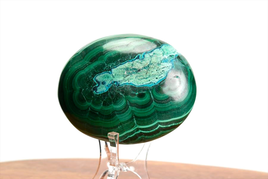 コンゴ産 マラカイト孔雀石 Malachite 卵 エッグ 置物 マーブル 磨き 天然石 パワーストーン
