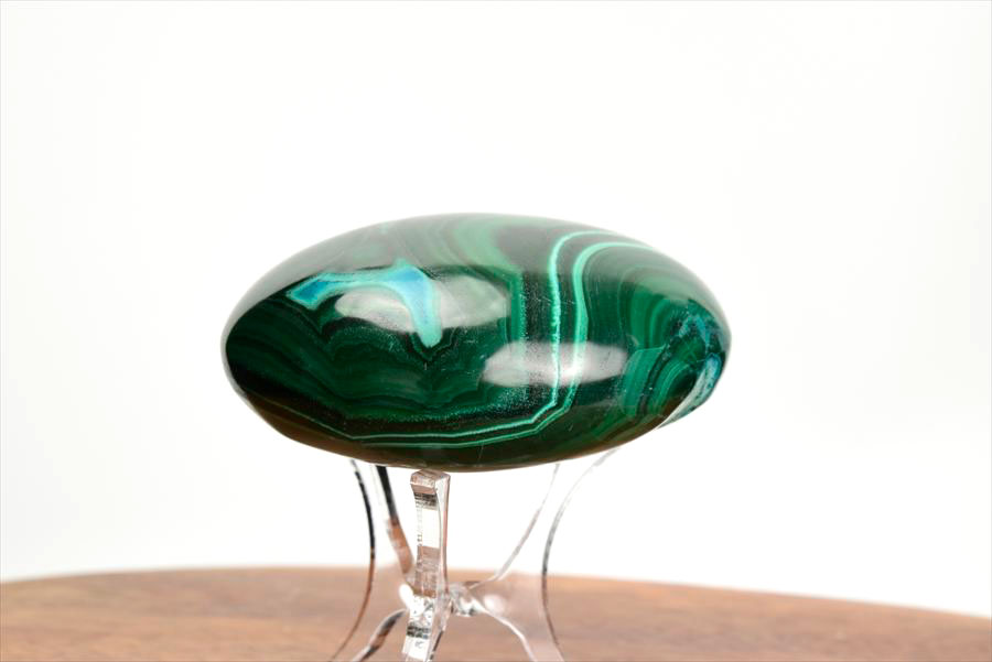 コンゴ産 マラカイト孔雀石 Malachite 卵 エッグ 置物 マーブル 磨き 天然石 パワーストーン