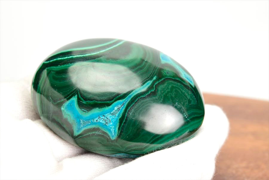 コンゴ産 マラカイト孔雀石 Malachite 卵 エッグ 置物 マーブル 磨き 天然石 パワーストーン