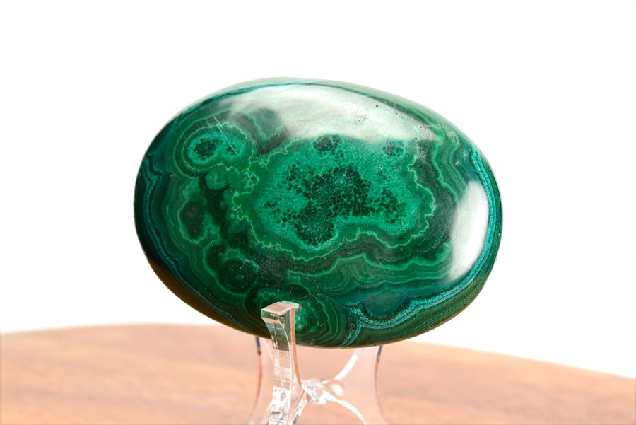 コンゴ産 マラカイト孔雀石 Malachite 卵 エッグ 置物 マーブル 磨き 天然石 パワーストーン