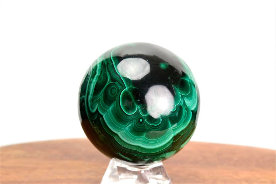 コンゴ産 マラカイト孔雀石 Malachite 卵 エッグ 置物 マーブル 磨き 天然石 パワーストーン