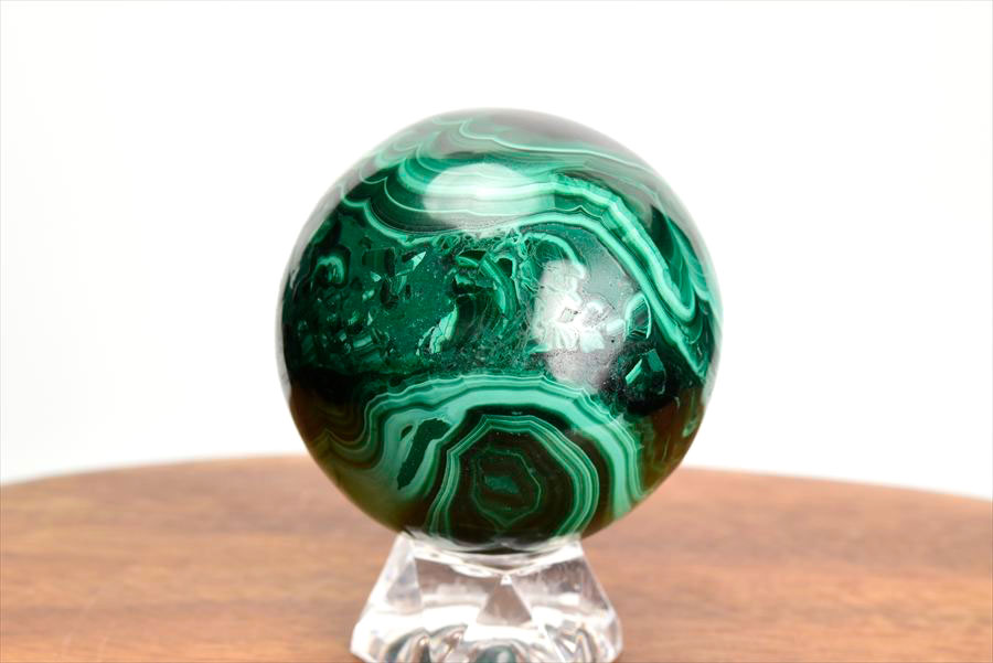 コンゴ産 マラカイト孔雀石 Malachite 卵 エッグ 置物 マーブル 磨き 天然石 パワーストーン