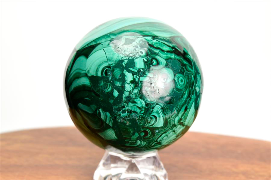 コンゴ産 マラカイト孔雀石 Malachite 卵 エッグ 置物 マーブル 磨き 天然石 パワーストーン