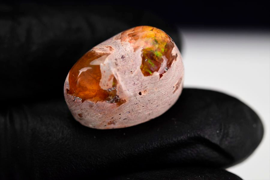 メキシコ マグダレナ カンテラオパール ルース タンブル 母岩オパール 遊色 Cantera Opal Magdalena