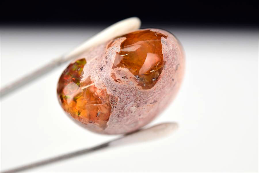 メキシコ マグダレナ カンテラオパール ルース タンブル 母岩オパール 遊色 Cantera Opal Magdalena